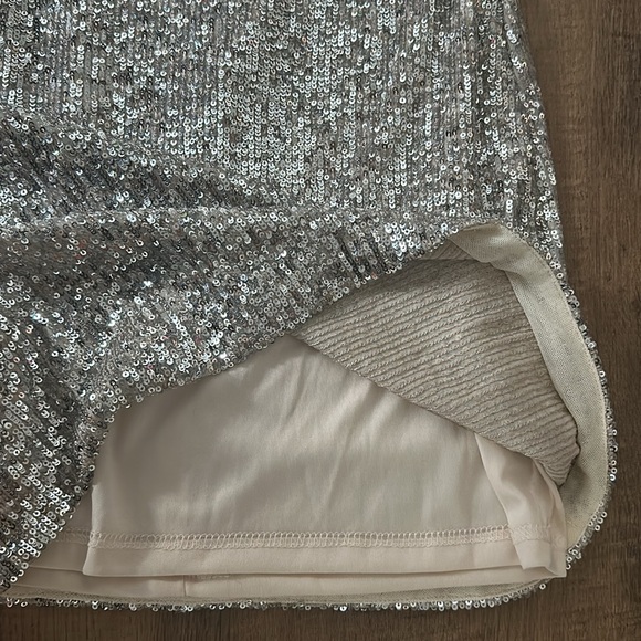 Gold Small sequined Dress Aqua Formal Size 2 NWOT - Picture 9 of 11